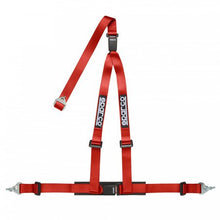Load image into Gallery viewer, SPARCO Street Double Release Buckles Harness 2" 3 Points - Blue / Red / Black - Red Alternate Image