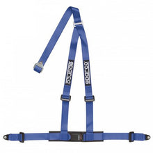 Load image into Gallery viewer, SPARCO Street Bolt-In Harness 2" 3 Points - Blue / Red / Black - Blue Alternate Image