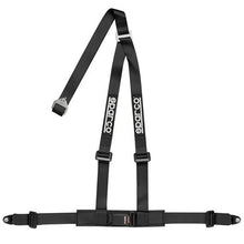 Load image into Gallery viewer, SPARCO Street Bolt-In Harness 2" 3 Points - Blue / Red / Black - Black Alternate Image