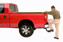Load image into Gallery viewer, AMP BedStep Bumper Step Chevy Silverado 1500/2500/3500 (99-06) Black - Default Title Alternate Image