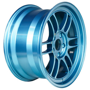 288.62 Enkei RPF1 Wheels (17x9) [Emerald Blue +45mm Offset] 5x114.3 - Redline360