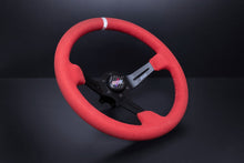 Load image into Gallery viewer, 154.95 DND Full Color Alcantara Race Steering Wheel (75mm Deep, 350mm) 6 Bolt - Redline360 Alternate Image