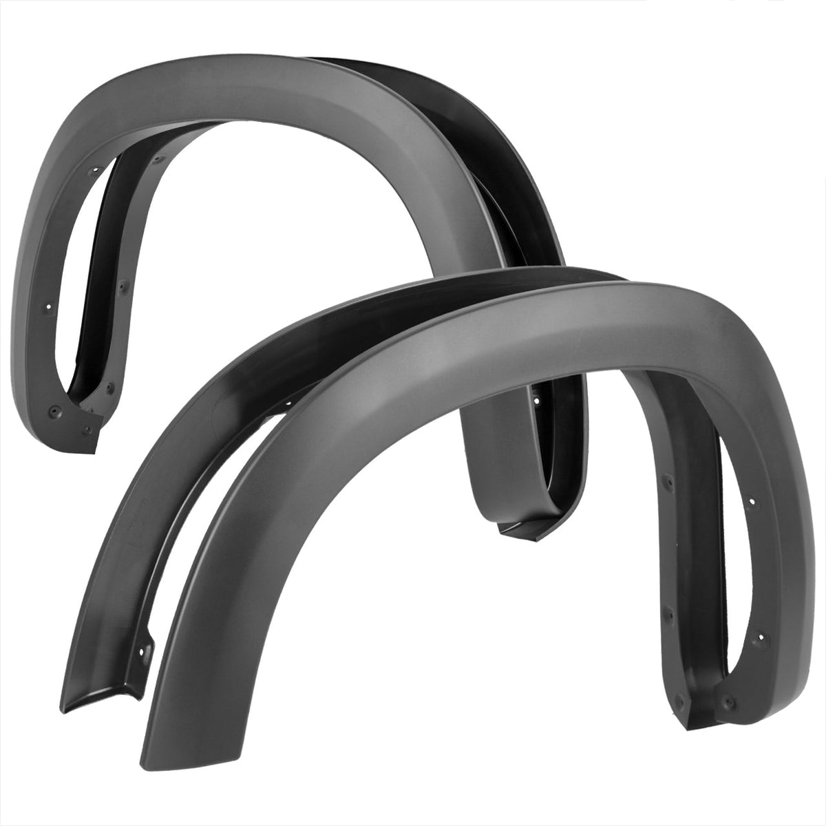 Factory Style Fender Flares For Chevy Silverado 1500 (2019-2022) - 4-Piece Set (Front & Rear) - View #5