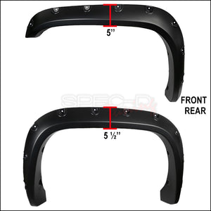 129.95 Spec-D Fender Flares Dodge Ram (94-01) 1500 2500 3500 - Pocket or Textured Style - Redline360