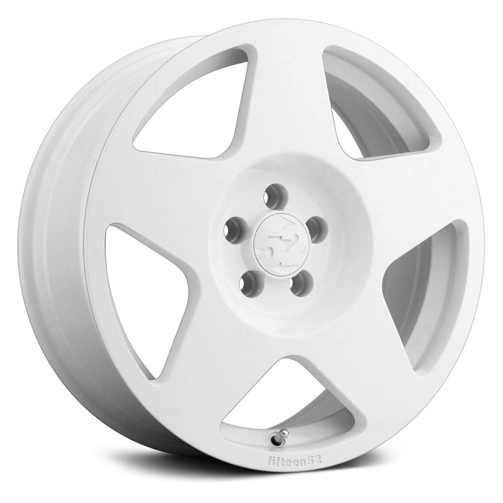 fifteen52 Tarmac Wheels (18x8.5 5x108 +42 Offset 63.4mm Bore) Rally White /  Asphalt Black / Gold