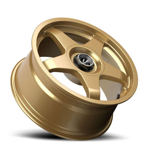 229.00 fifteen52 Chicane Wheels (17x7.5 4x100 +42 Offset 73.1mm Bore) Asphalt Black / Gold / Speed Silver - Redline360