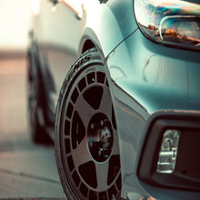 Load image into Gallery viewer, fifteen52 Turbomac Wheels 17x7.5 | 4x100 , 4x108 , 5x100 , 5x112 | Asphalt Black / Rally White / Speed Silver - Asphalt Black / 4x100 +30 Alternate Image
