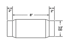 Load image into Gallery viewer, 49.99 Rev9 Stainless Steel Flex Section (3.5&quot; x 8&quot; x 12&quot;) Flex Pipe Exhaust Coupling with Mild Steel Ends - Redline360 Alternate Image
