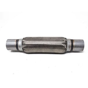 39.99 Rev9 Stainless Steel Flex Section (2" x 10" x 14") Flex Pipe Exhaust Coupling with Mild Steel Ends - Redline360