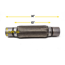 Load image into Gallery viewer, 39.99 Rev9 Stainless Steel Flex Section (2.5"x10"x14") Flex Pipe Exhaust Coupling with Mild Steel Ends - Redline360 Alternate Image