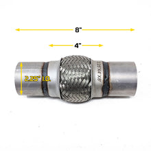 Load image into Gallery viewer, 39.99 Rev9 Stainless Steel Flex Section (2.25&quot;x4&quot;x8&quot;) Flex Pipe Exhaust Coupling with Mild Steel Ends - Redline360 Alternate Image