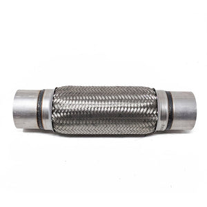 49.99 Rev9 Stainless Steel Flex Section (3" x 10" x 14") Flex Pipe Exhaust Coupling with Mild Steel Ends - Redline360
