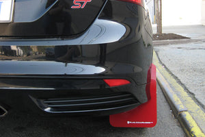 164.99 Rally Armor Mud Flaps Ford Focus / ST / RS (2012-2018) Black / Red / Blue - Redline360