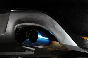 599.95 ISR Exhaust Hyundai Genesis 2.0T (09-18) Muffler Delete w/ Burnt Blue Quad Tip - Redline360