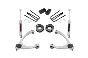 Rough Country Lift Kit GMC Sierra 1500 2WD (07-18) [3.50" Lift] w/ or w/o Struts