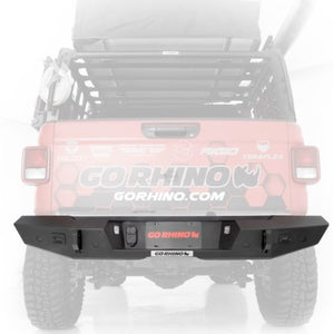 664.07 Go Rhino Trailline Rear Bumper Jeep Gladiator JT (20-21) [Full Width/Winch Ready] - Redline360