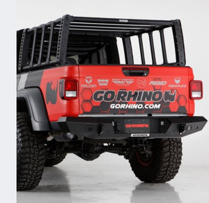 664.07 Go Rhino Trailline Rear Bumper Jeep Gladiator JT (20-21) [Full Width/Winch Ready] - Redline360