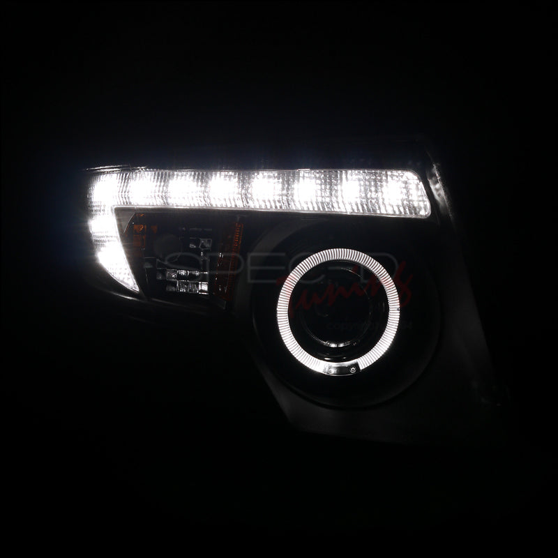 thumbnail image 2 of Smoke LED Halo Projector Headlights For 2007-2010 Ford Edge – Pair (Left+Right) 2 of 5