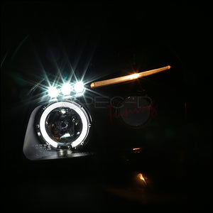 179.95 Spec-D Projector Headlights Hyundai Tucson [Halo] (2005-2007) Black or Chrome - Redline360