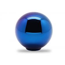115.20 BLOX Shift Knob Spherical GR5 Titanium (Hand-burnt Ice Blue) 10x1.5mm / 10x1.25mm / 12x1.25mm - Redline360