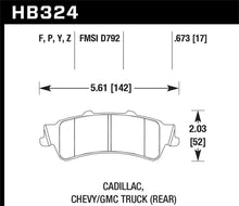 Load image into Gallery viewer, 113.81 Hawk HPS Brake Pads Chevy/GMC Silverado/Sierra (1999) Rear Pads - HB324F.673 - Redline360 Alternate Image