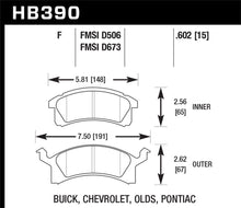 Load image into Gallery viewer, 61.39 Hawk HPS Brake Pads Chevy Corsica (1992-1996) Front Pads - HB390F.602 - Redline360 Alternate Image
