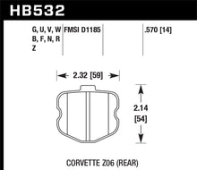 Load image into Gallery viewer, 188.69 Hawk HPS Brake Pads Corvette C6 (2006-2008) Front or Rear Pads - Redline360 Alternate Image