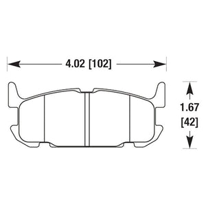 95.30 Hawk HPS Brake Pads Mazda Miata NB 1.8L w/ Sport Suspensions (01-04) Front or Rear - Redline360