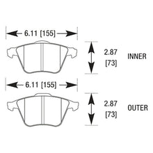 Load image into Gallery viewer, 142.58 Hawk HPS Brake Pads Audi A4 / A4 Quattro [Front] (05-09) HB538F.760 - Redline360 Alternate Image
