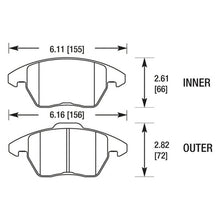 Load image into Gallery viewer, 135.79 Hawk HPS Brake Pads Audi A3 (06-13) A4 Quattro (06-10) [Front] HB543F.760 - Redline360 Alternate Image
