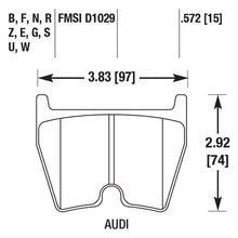 Load image into Gallery viewer, 278.53 Hawk HPS Brake Pads Audi RS6 [Front] (2003-2004) HB609F.572 - Redline360 Alternate Image