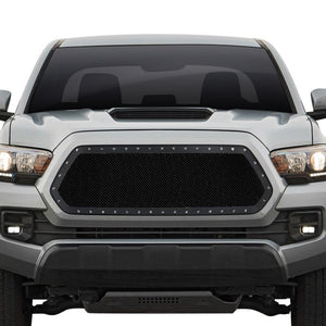 Spec-D Grill Insert Toyota Tacoma (2016-2018) Mesh Black Rivet Style ...