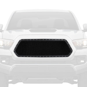 146.00 Spec-D Grill Insert Toyota Tacoma (2016-2018) Mesh Black Rivet Style - Redline360