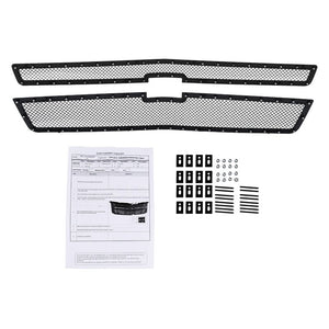 182.00 Spec-D Grill Insert Chevy Suburban (15-18) Tahoe (15-16) Mesh Black Rivet Style - Redline360