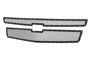 182.00 Spec-D Grill Insert Chevy Suburban (15-18) Tahoe (15-16) Mesh Black Rivet Style - Redline360