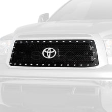 Load image into Gallery viewer, 149.95 Spec-D Grill Insert Toyota Tundra (2010-2013) Stainless Steel Mesh Black Rivet Style - Redline360 Alternate Image