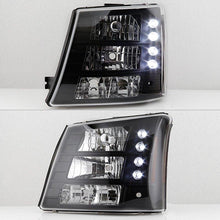 Load image into Gallery viewer, Spyder LED Crystal Headlights Chevy Silverado 1500HD (03-07) 2500HD (03-06) Black / Chrome / Smoke - Black Alternate Image