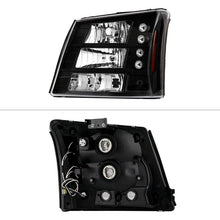 Load image into Gallery viewer, Spyder LED Crystal Headlights Chevy Silverado 1500HD (03-07) 2500HD (03-06) Black / Chrome / Smoke - Black Alternate Image