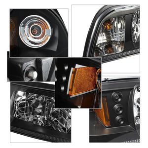 214.47 Spyder 1PC LED Crystal Headlights Ford Mustang (1987-1993) Black or Smoke - Redline360