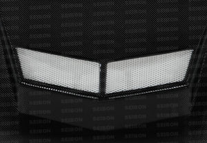 850.00 SEIBON Carbon Fiber Hood Hyundai Tiburon (03-06) VSII/SC/TS Style - Redline360