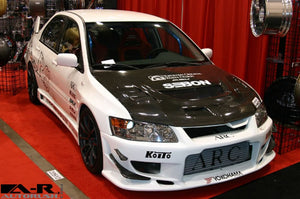 782.00 SEIBON Carbon Fiber Hood Mitsubishi Lancer EVO 8/9 (03-07) CW/CWII/OE/TSII Style - Redline360