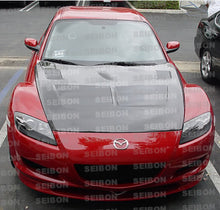 Load image into Gallery viewer, 791.00 SEIBON Carbon Fiber Hood Mazda RX8 (2004-2011) OEM/TS/TSII Style - Redline360 Alternate Image