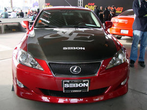 901.00 SEIBON Carbon Fiber Hood Lexus IS250/IS350 Sedan (2006-2013) OEM/TS/TSII Style - Redline360