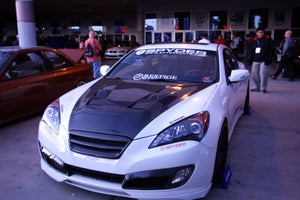 899.00 SEIBON Carbon Fiber Hood Hyundai Genesis Coupe (10-12) OEM or TS Vented Style - Redline360