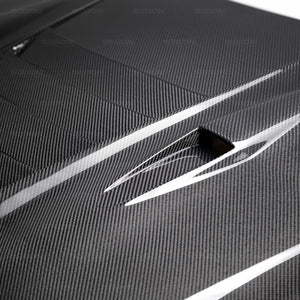 1870.00 SEIBON Carbon Fiber Hood Nissan GT-R R35 (09-16) DS/DV/ES/GT/GTII/OE/MS/VSII Style - Redline360