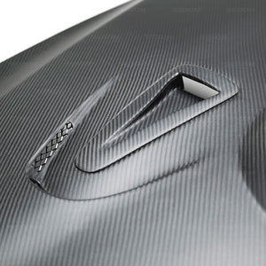 1870.00 SEIBON Carbon Fiber Hood Nissan GT-R R35 (09-16) DS/DV/ES/GT/GTII/OE/MS/VSII Style - Redline360