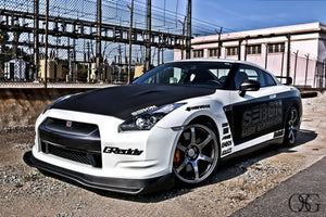 1870.00 SEIBON Carbon Fiber Hood Nissan GT-R R35 (09-16) DS/DV/ES/GT/GTII/OE/MS/VSII Style - Redline360