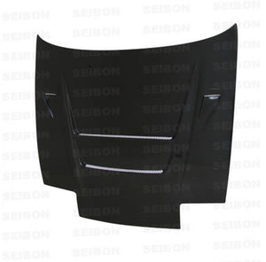 901.00 SEIBON Carbon Fiber Hood Nissan 240SX S13 (89-94) OEM / DV Vented / DVII / TT Style - Redline360