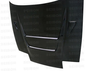 901.00 SEIBON Carbon Fiber Hood Nissan 240SX S13 (89-94) OEM / DV Vented / DVII / TT Style - Redline360