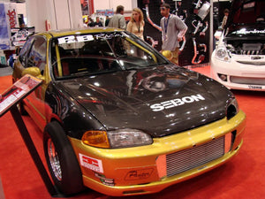 797.00 SEIBON Carbon Fiber Hood Honda Civic EG Coupe (1992-1995) OEM or TS Style - Redline360